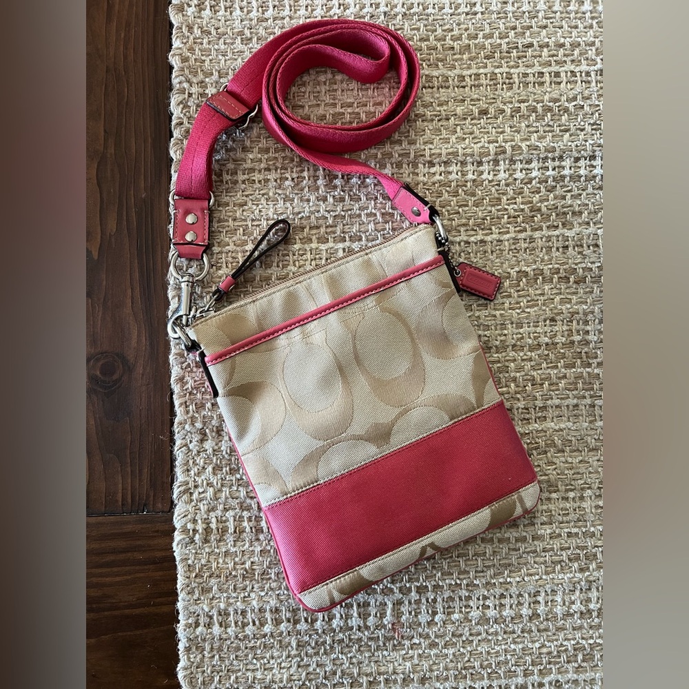 Coach Signature Crossbody bag.